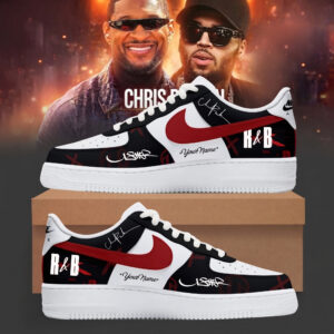 Usher and Chris Brown R&B Music Custom Sneakers