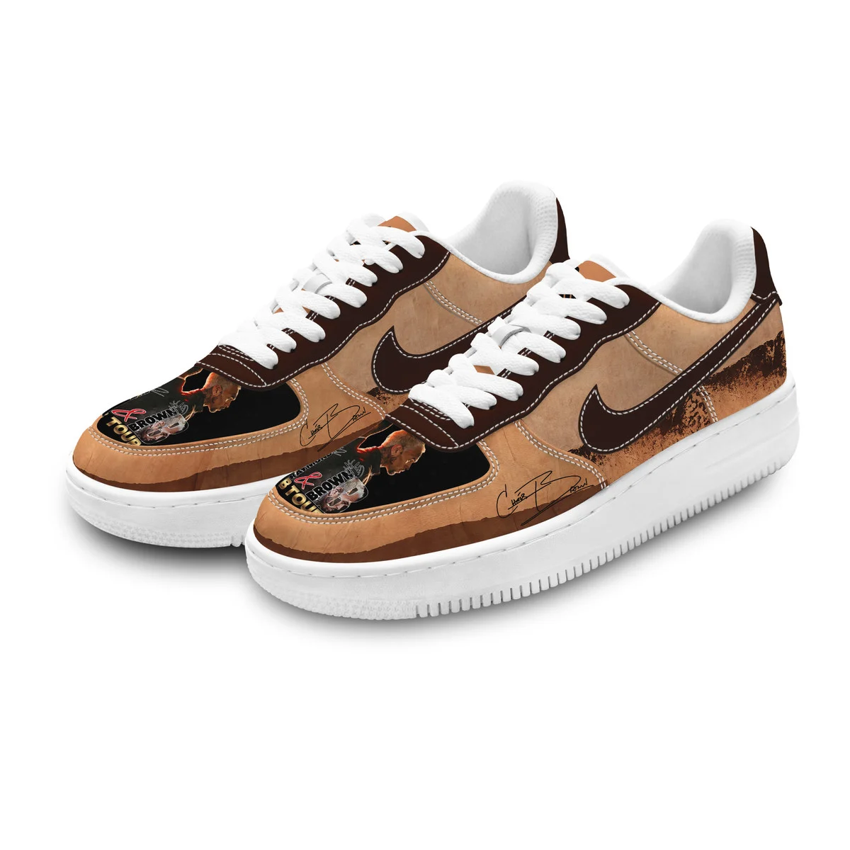 Usher Raymond & Chris Brown R&B Tour Low Top Sneakers - Detail View