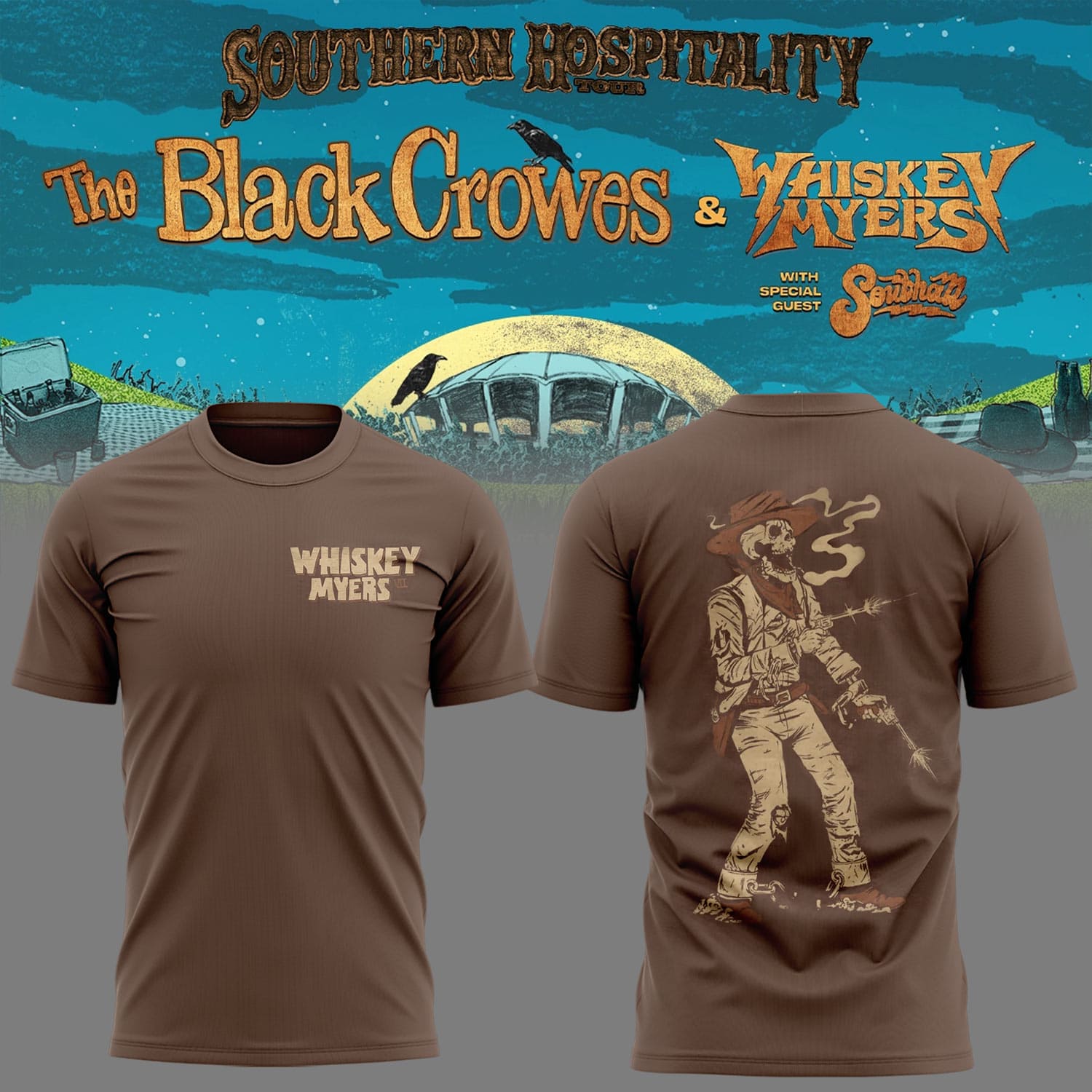 Whiskey Myers Southern Hospitality Tour T-Shirt - Front View