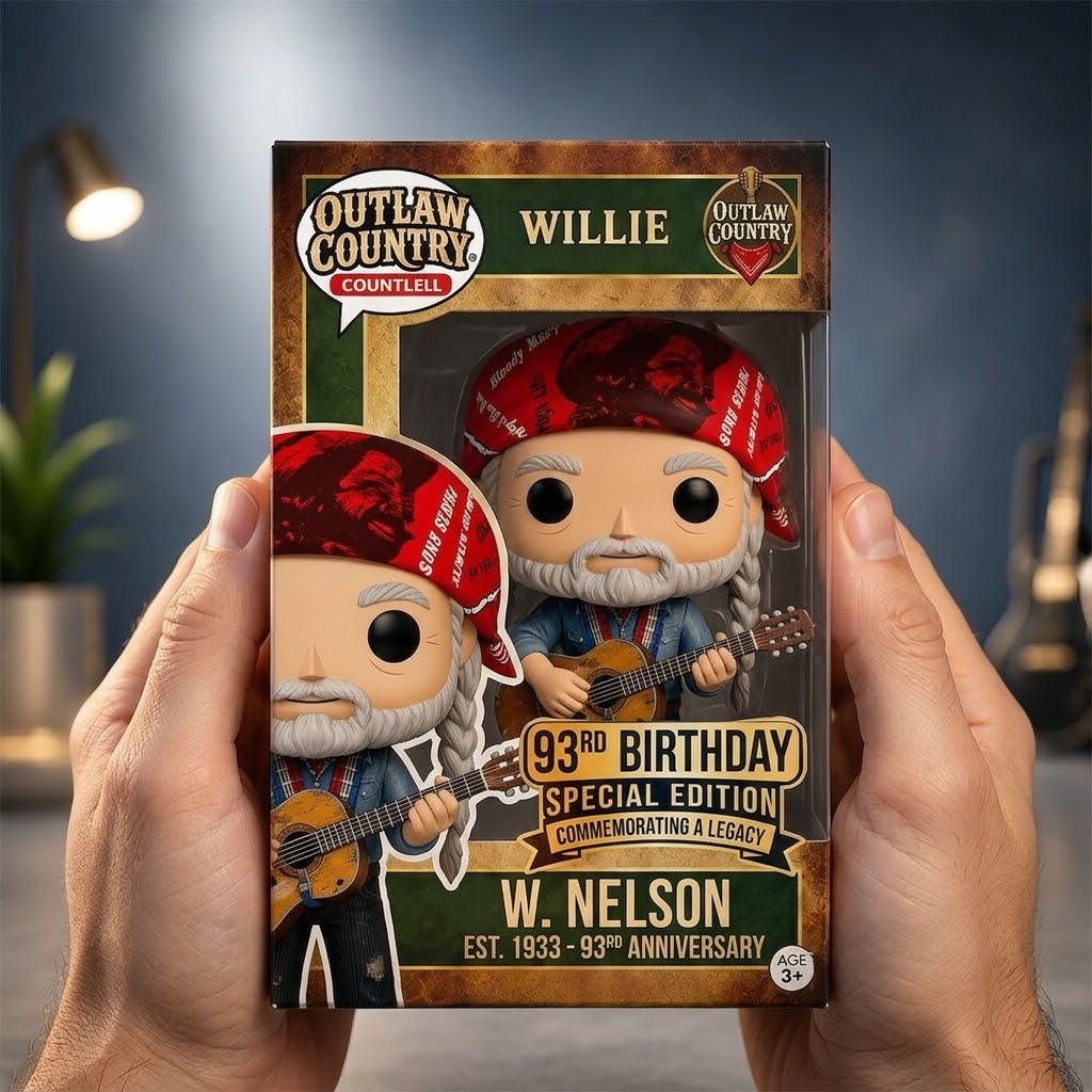 Willie Nelson Outlaw Country 93rd Anniversary Funko Pop Figure - Detail View