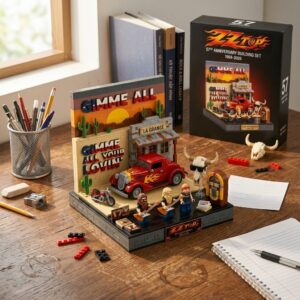ZZ Top La Grange 57th Anniversary Building Block Brick Set