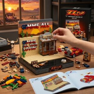 ZZ Top La Grange 57th Anniversary Building Block Brick Set