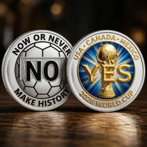 2026 World Cup USA Canada Mexico Hosting Decision Commemorative Coin