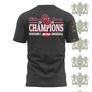 Oklahoma Sooners Baseball National Champions 2026 T-Shirt