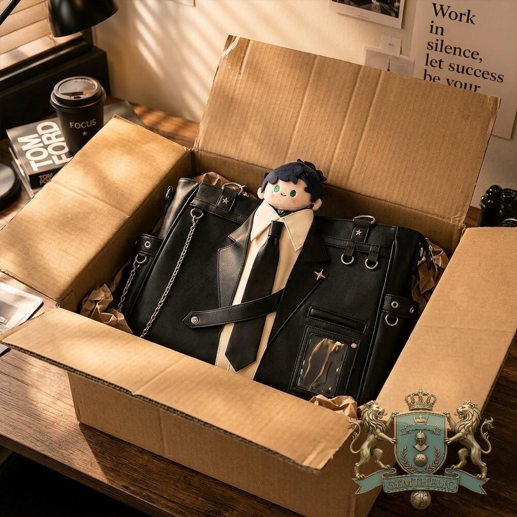 Love and Deepspace Zayne Black Suit Anime Ita Bag