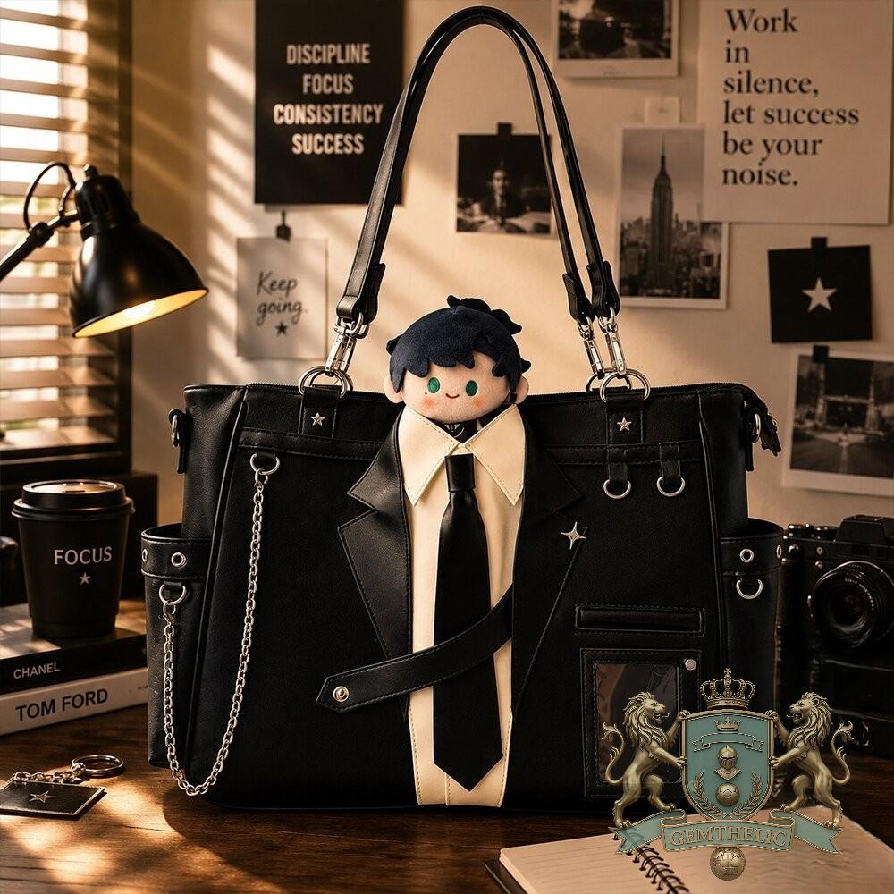 Love and Deepspace Zayne Black Suit Anime Ita Bag