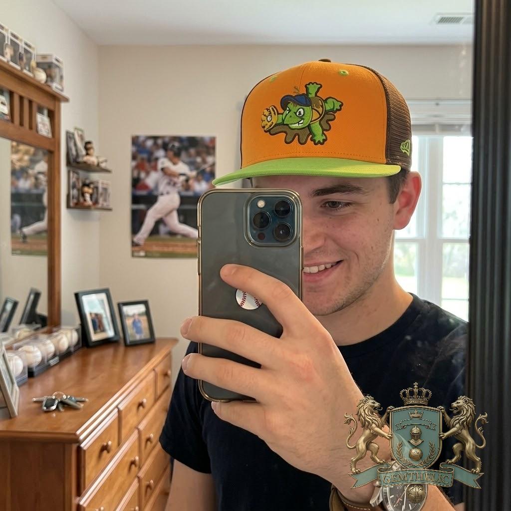 Greensboro Grasshoppers Racing Turtle Mascot Baseball Cap