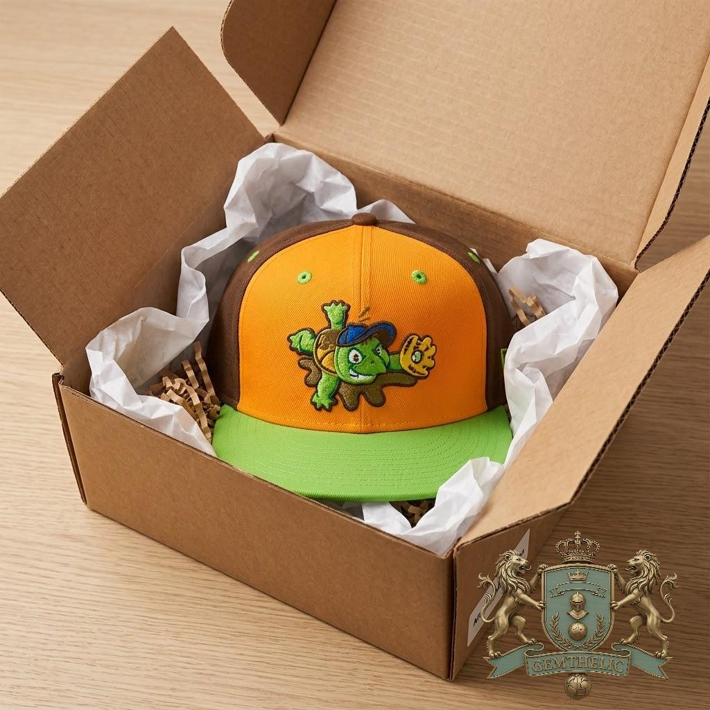 Greensboro Grasshoppers Racing Turtle Mascot Baseball Cap