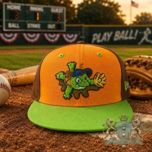 Greensboro Grasshoppers Racing Turtle Mascot Baseball Cap