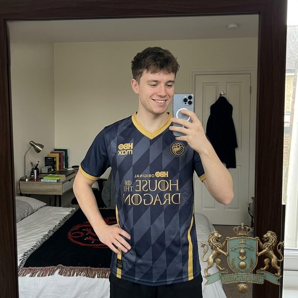 House of the Dragon Targaryen Sigil Soccer Jersey - Detail View