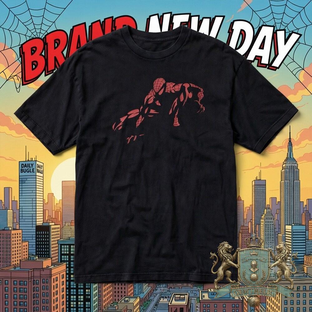 Spider-Man Japanese Crawling Pose T-Shirt - Detail View