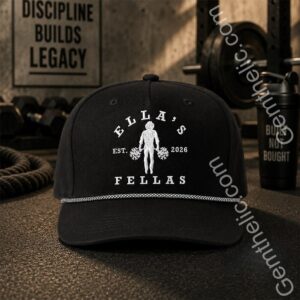 Ella's Fellas 2026 Weightlifting Barbell Baseball Cap