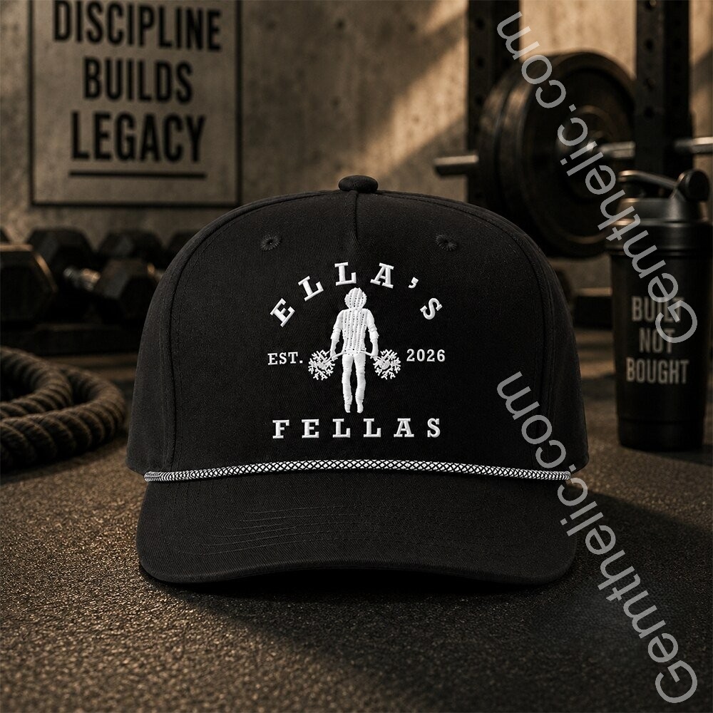 Ella's Fellas 2026 Weightlifting Barbell Baseball Cap