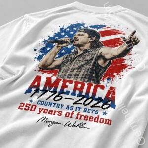 Morgan Wallen America 250 Years of Freedom 1776-2026 T-Shirt