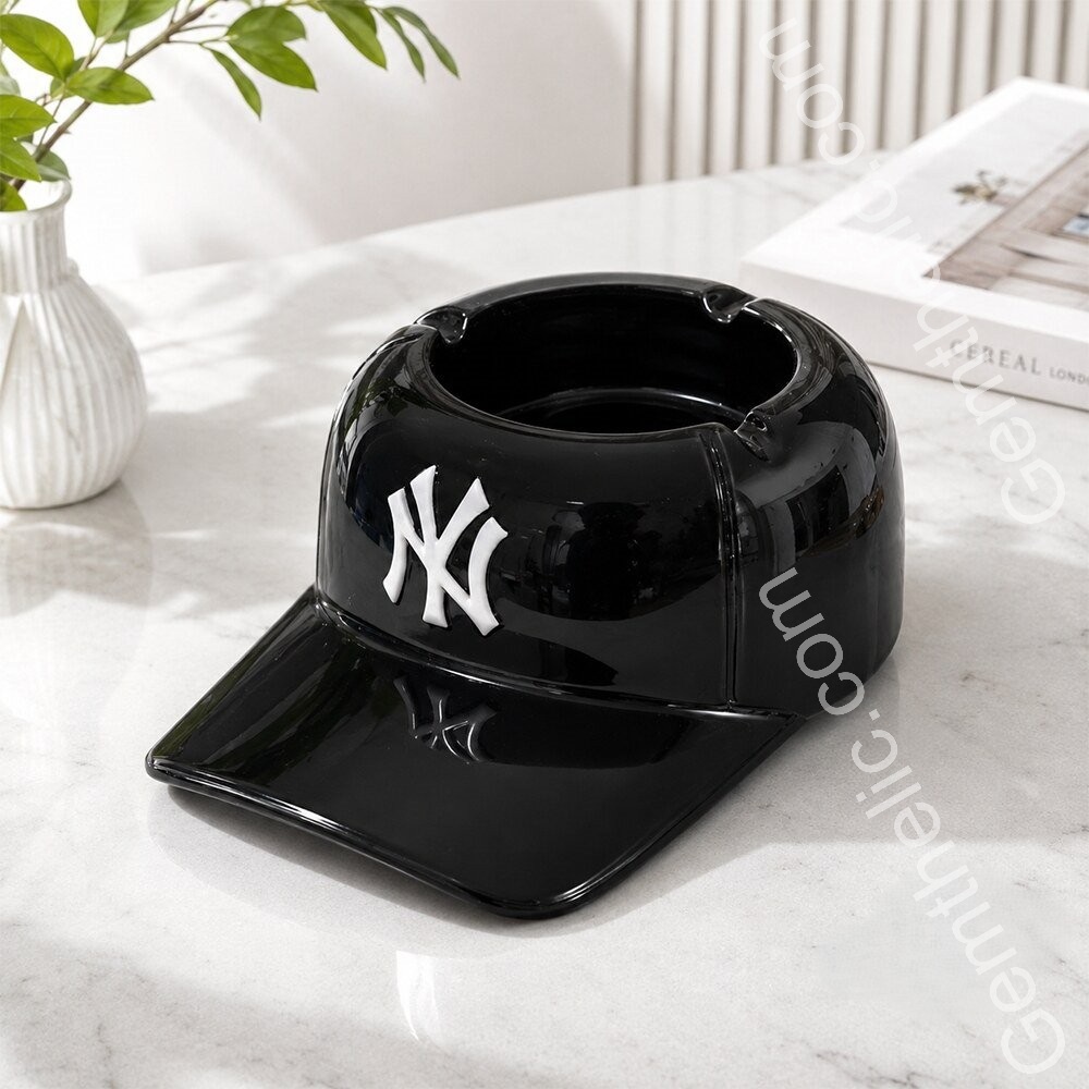 New York Baseball Batting Helmet Ashtray - Detail View