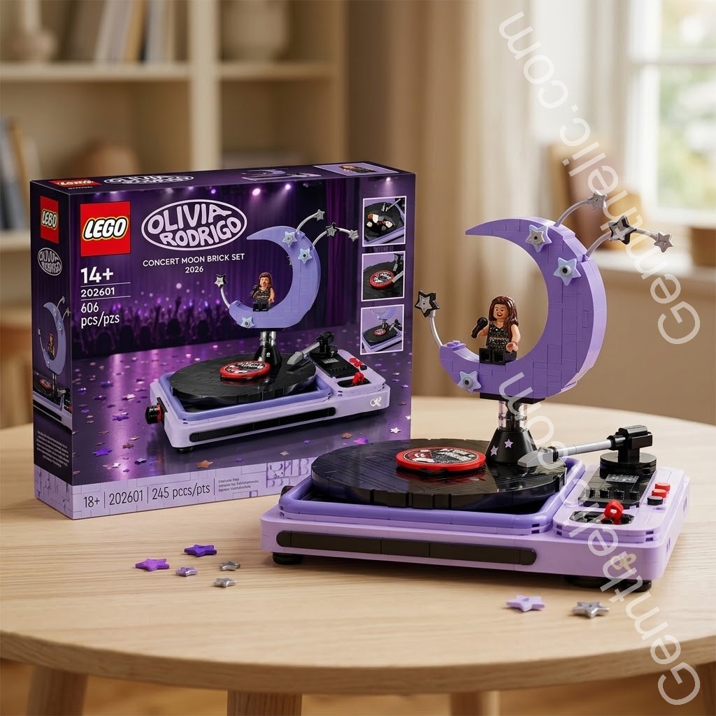Olivia Rodrigo GUTS World Tour Building Blocks Set - Detail View