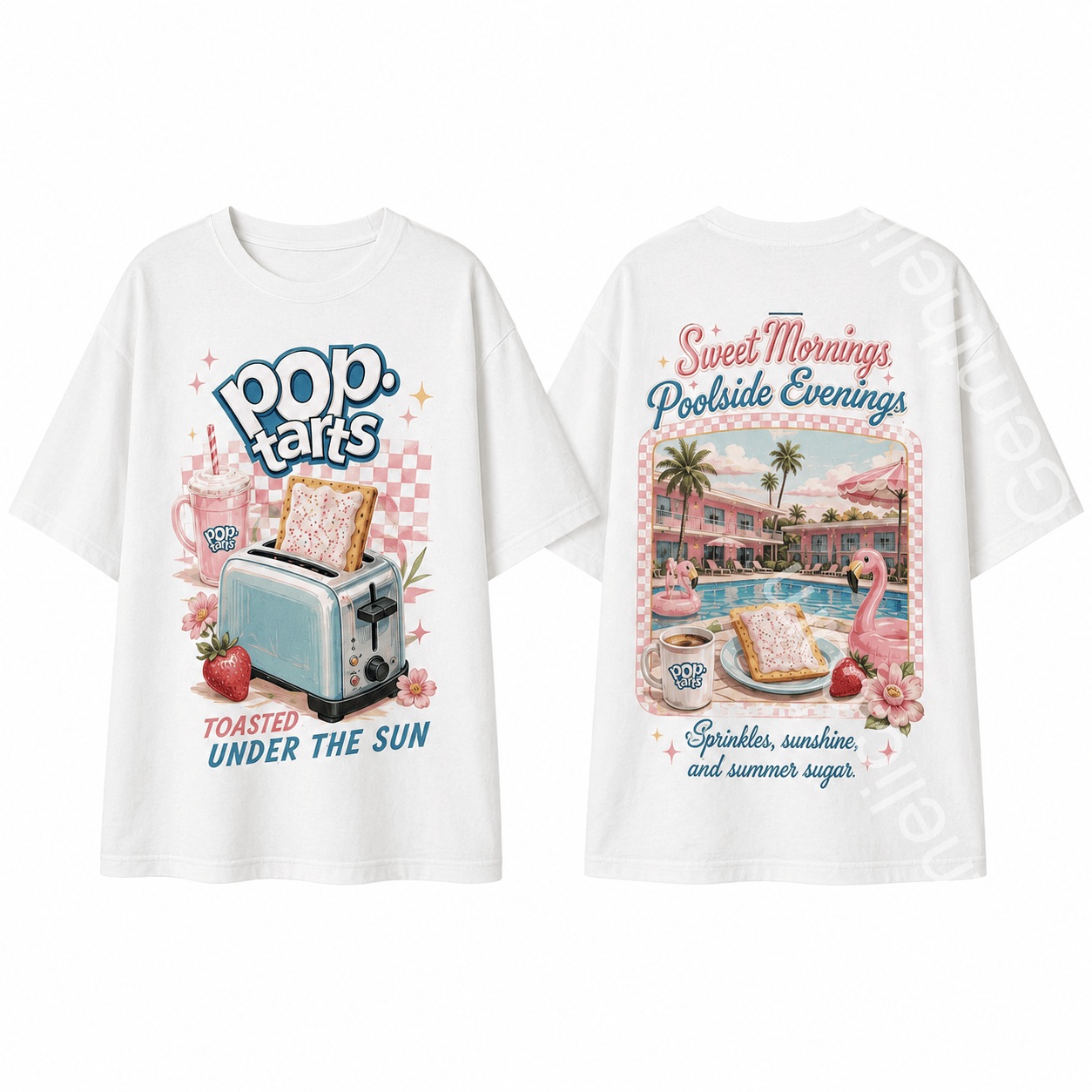 Retro Motel Poolside Graphic T-Shirt