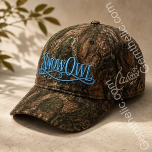 Snow Owl Camouflage Pattern Baseball Cap