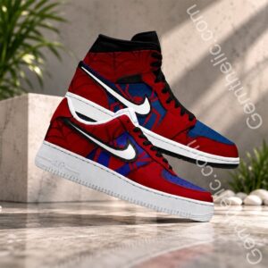 Web Hero Custom Graphic AJ1 Sneakers