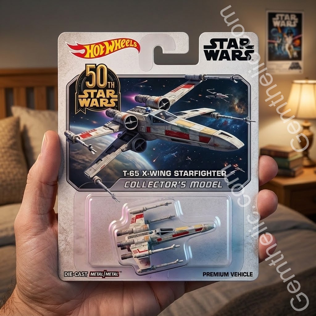Classic X-Wing Starfighter 50th Anniversary Hot Wheels