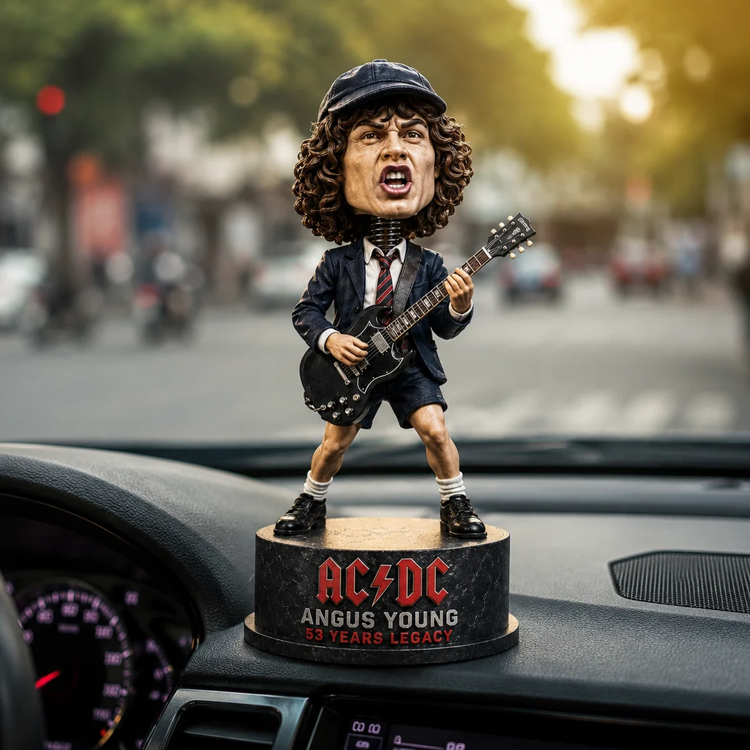 AC/DC Angus Young 53 Years Legacy Bobblehead - Detail View