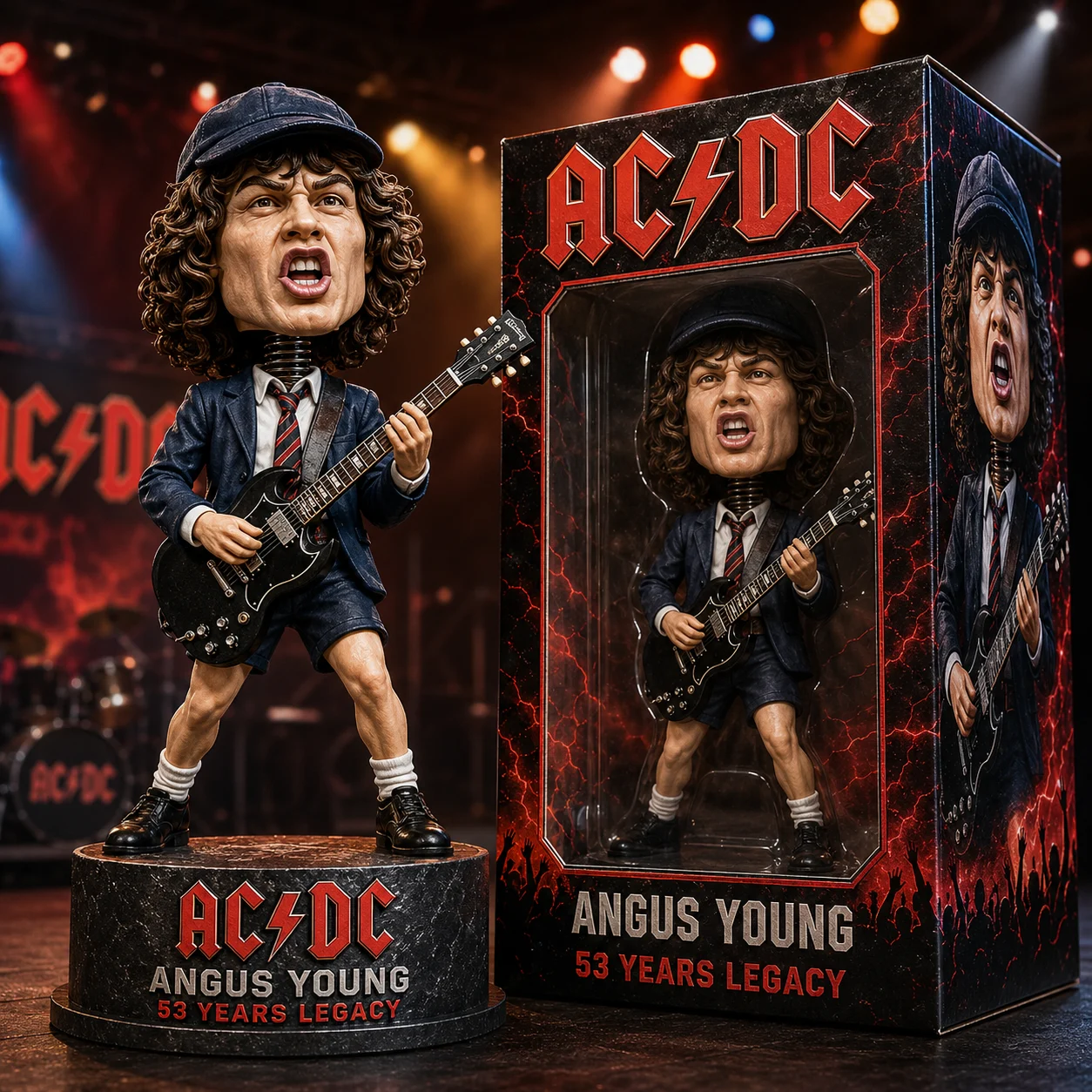 AC/DC Angus Young 53 Years Legacy Bobblehead