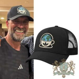 Adidas Globe Earth Day Coffee Cup Trucker Hat
