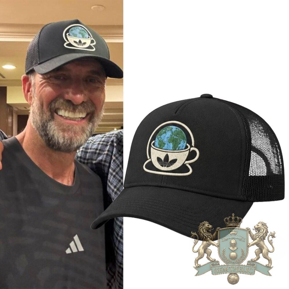 Adidas Globe Earth Day Coffee Cup Trucker Hat