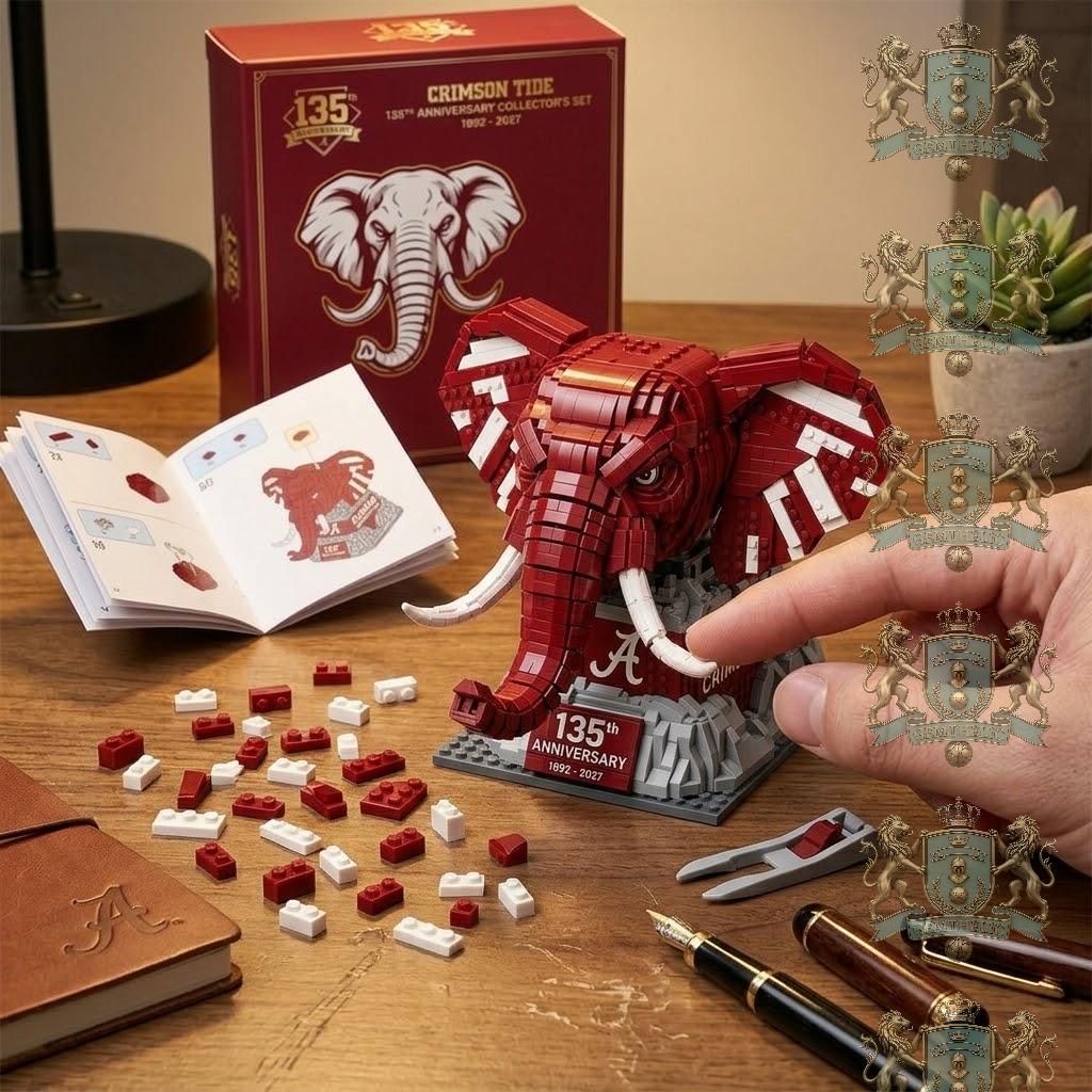 Alabama Crimson Tide 135th Anniversary Building Block Set - Detail View