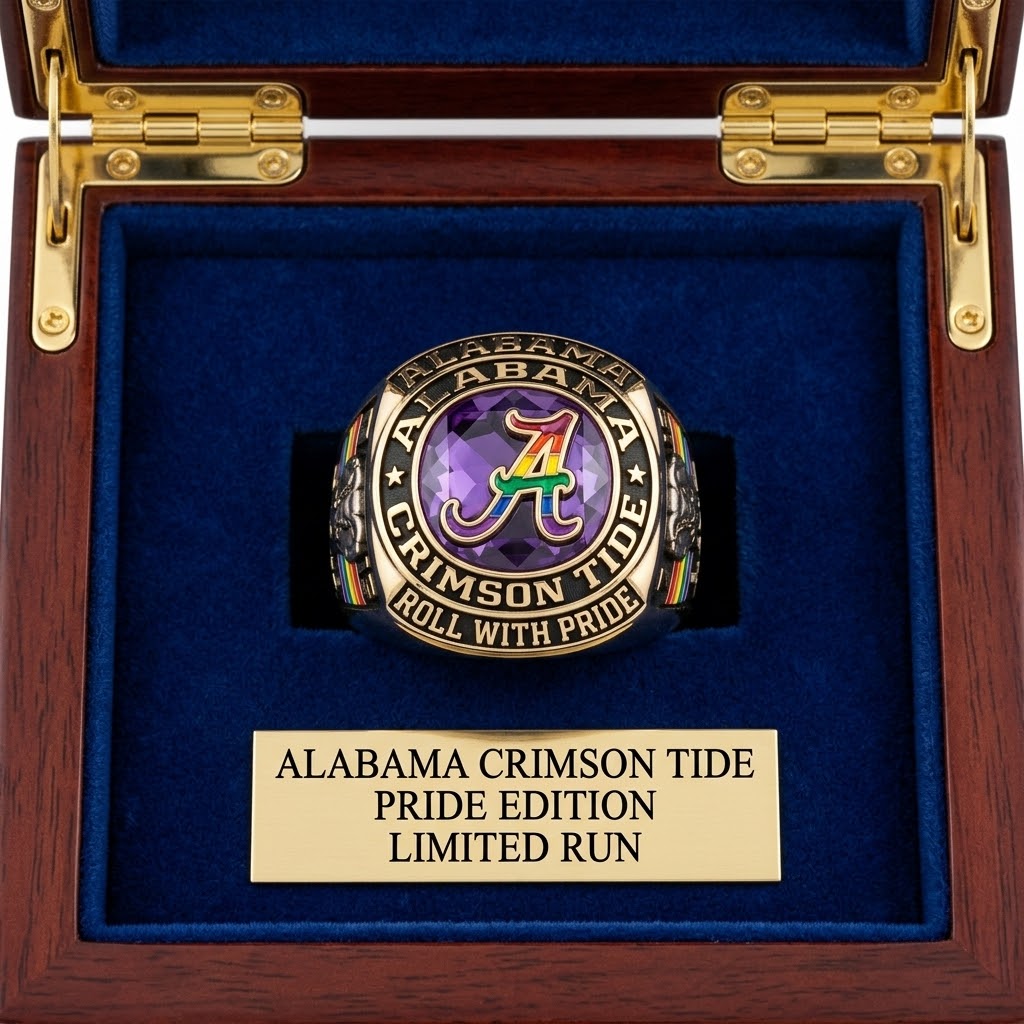 Alabama Crimson Tide Pride Edition Championship Ring - Front View
