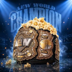 AEW World Championship Popcorn Bucket Wrestling Collectible 2026