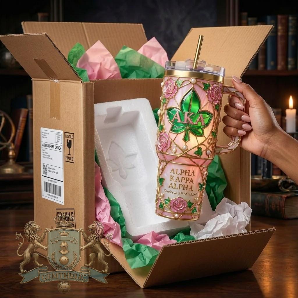 Alpha Kappa Alpha Service to All Mankind Tumbler