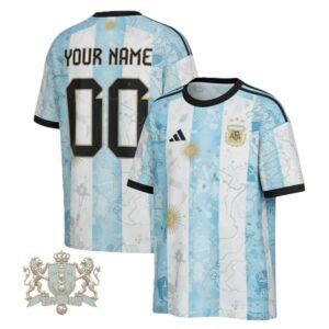 Argentina National World Cup 2026 Pre-Match Personalized Football Jersey