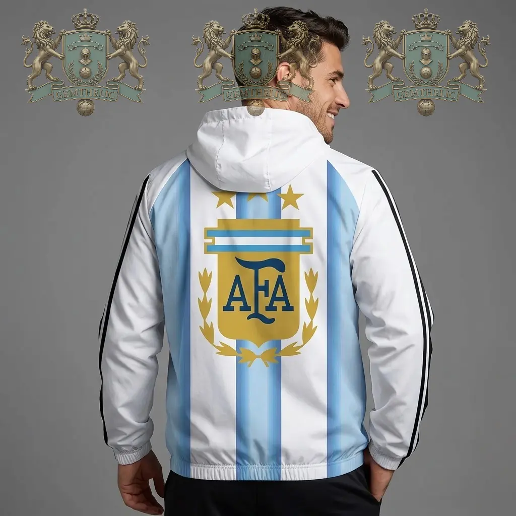 Argentina National Football World Cup Champions Windbreaker