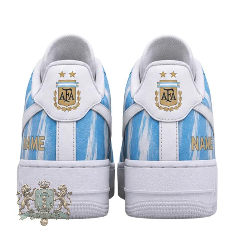 Argentina National World Cup 2026 Two Stars Stripes Custom Name Sneakers