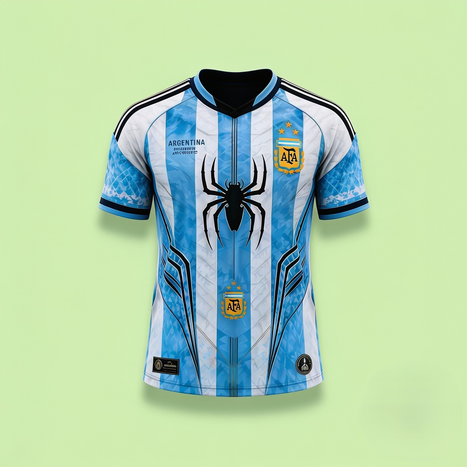 Argentina x SPIDER MAN World Cup 2026 Soccer Jersey - Front View