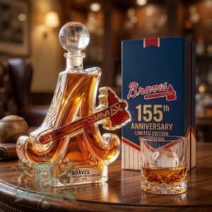 Atlanta Braves 155th Anniversary Whiskey Decanter
