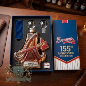 Atlanta Braves 155th Anniversary Whiskey Decanter