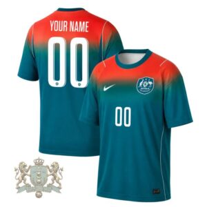 Australia National World Cup 2026 Orange Teal Gradient Soccer Jersey