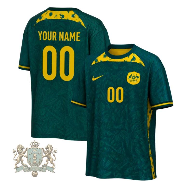 Australia national World Cup 2026 Player Name Number Wildlife Graphic Soccer Jersey - Front View
