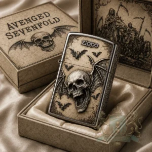 Avenged Sevenfold Deathbat Skull Bats Zippo Lighter