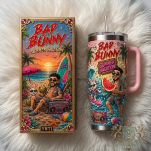 Bad Bunny Summer Vacation Tumbler