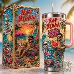 Bad Bunny Summer Vacation Tumbler