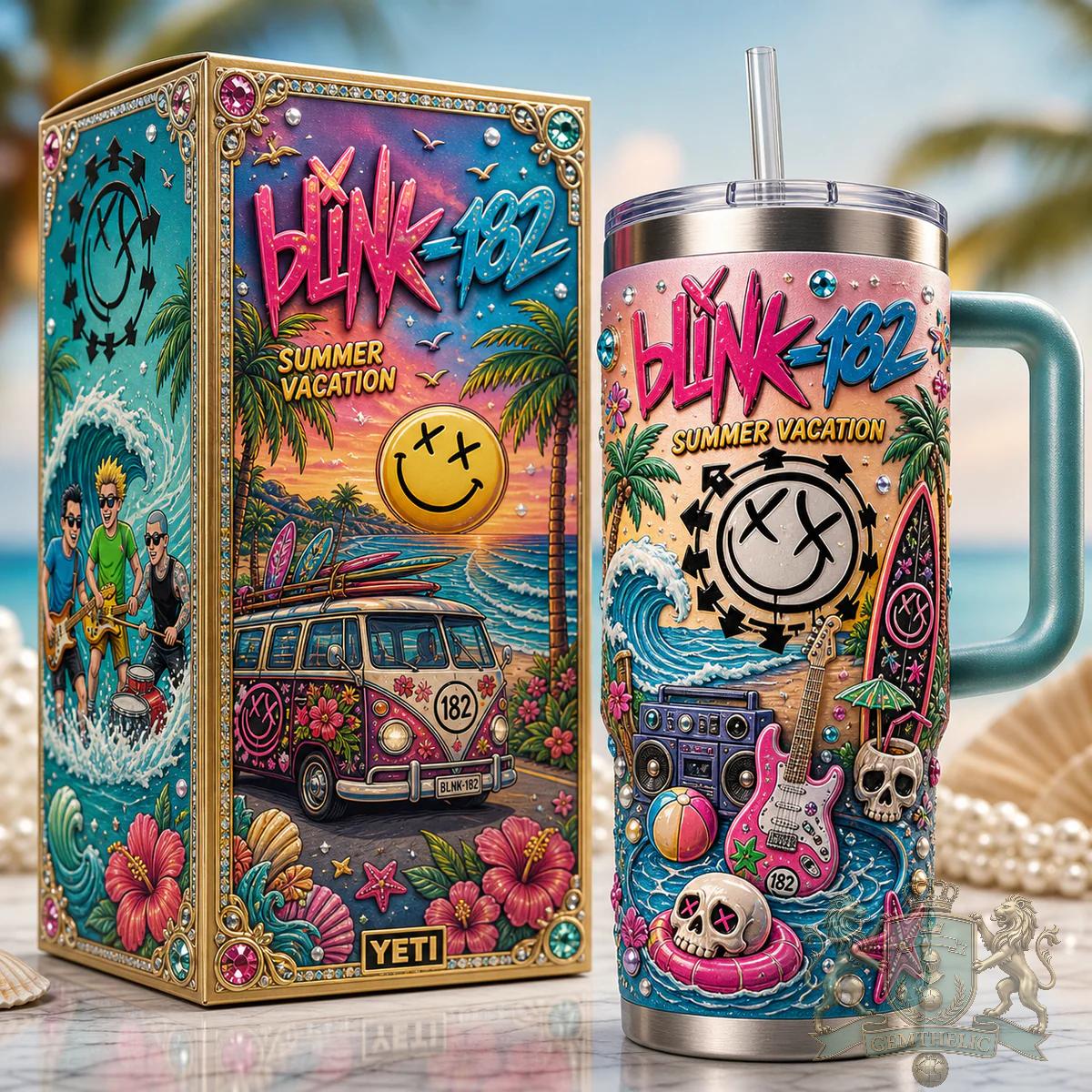 Blink-182 Summer Vacation Tumbler - Front View
