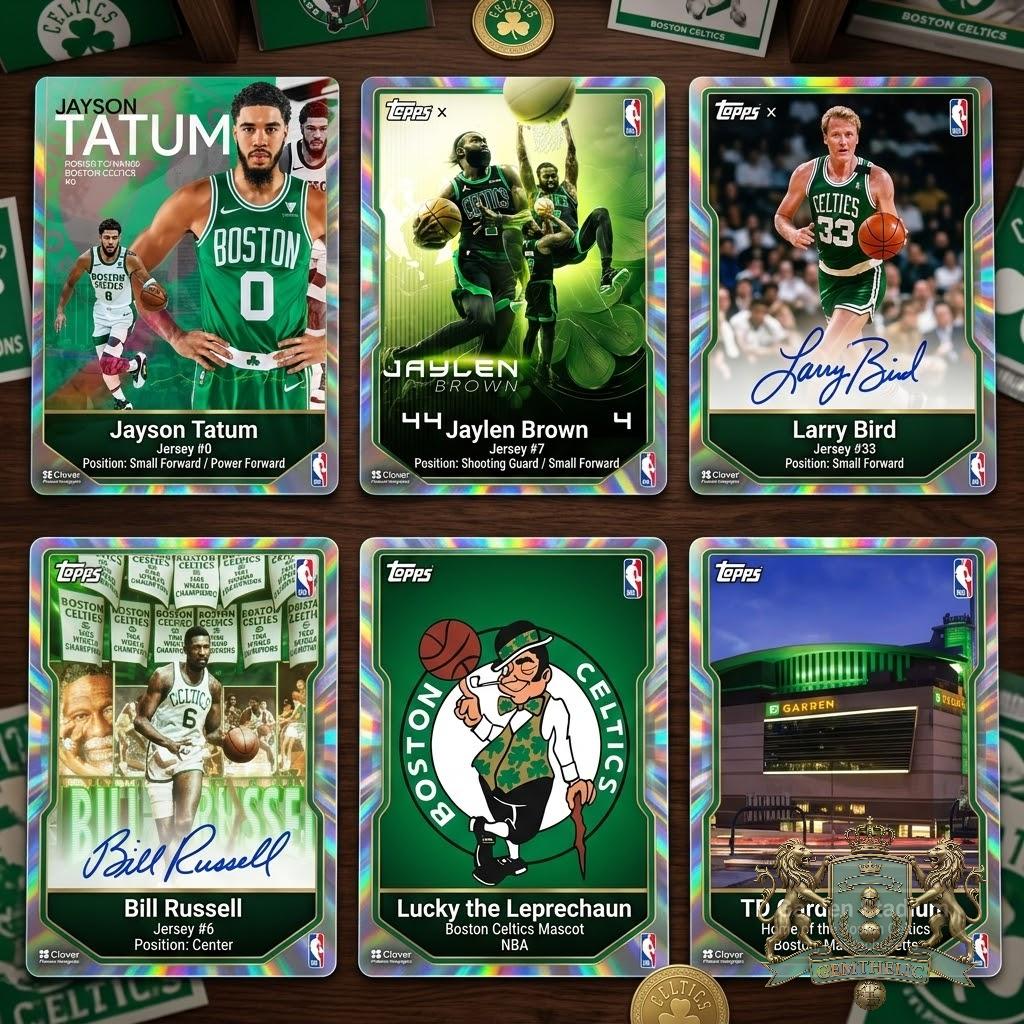 Boston Celtics 80th Anniversary Trading Card Box Set - Detail View