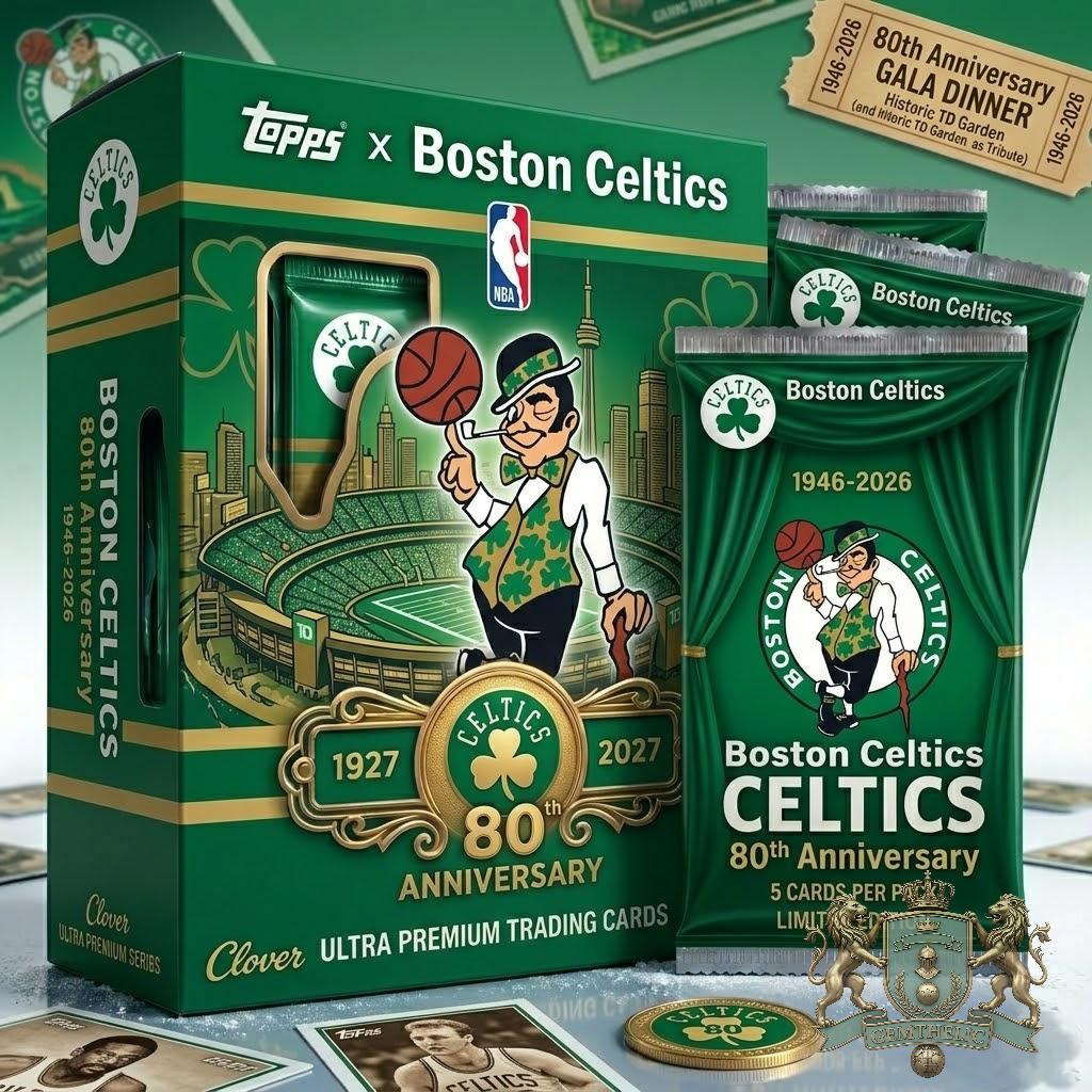 Boston Celtics 80th Anniversary Trading Card Box Set - Front View