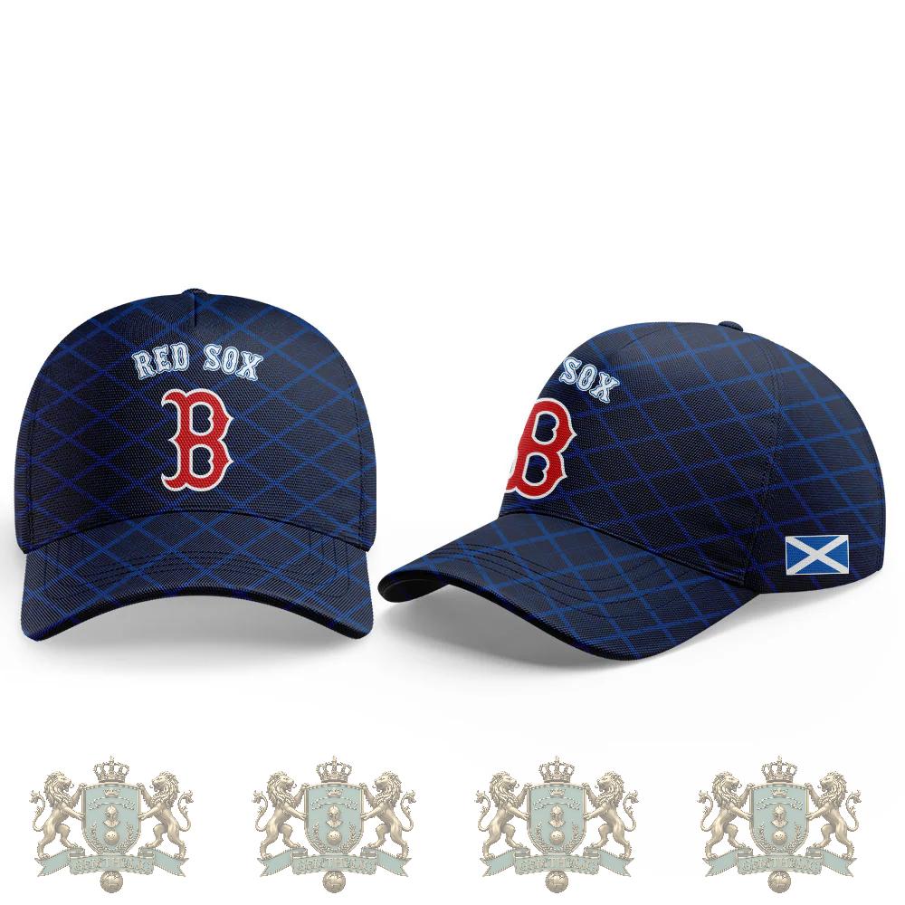 Boston Red Sox Scottish Tartan Fusion Hoodie - Detail View