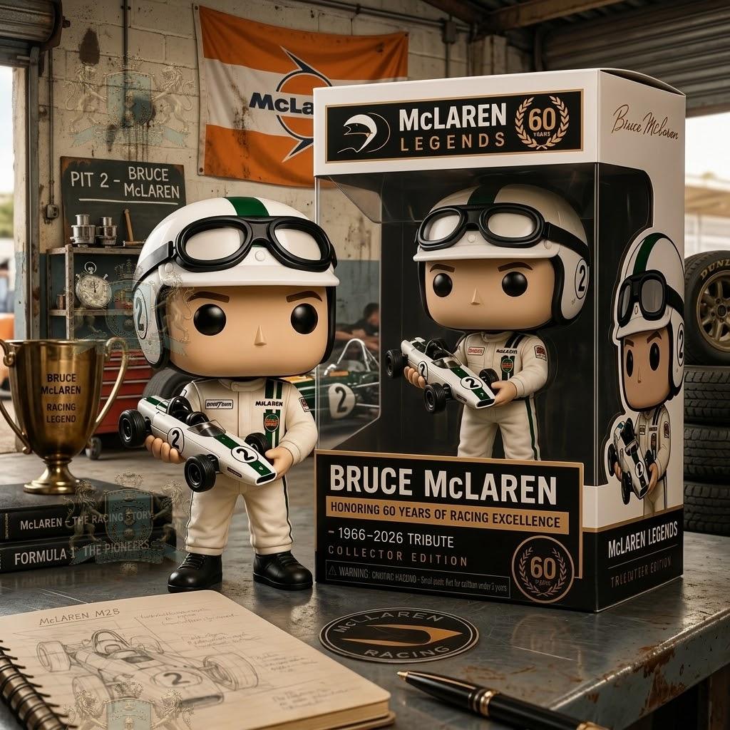 Bruce McLaren 60th Anniversary Funko Pop Figure