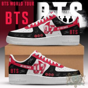 BTS 7 Members We Are Back World Tour Custom Sneakers