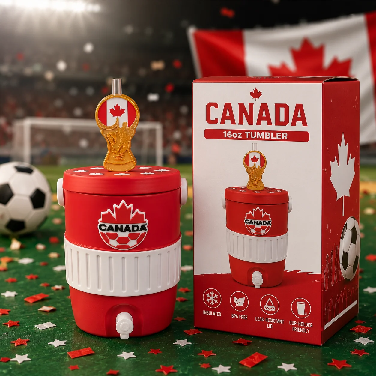 Canada World Cup Soccer Tumbler